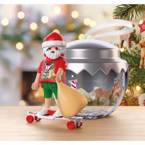 PLAYMOBIL 72221 Karácsonyfadísz - Gördeszkás Mikulás