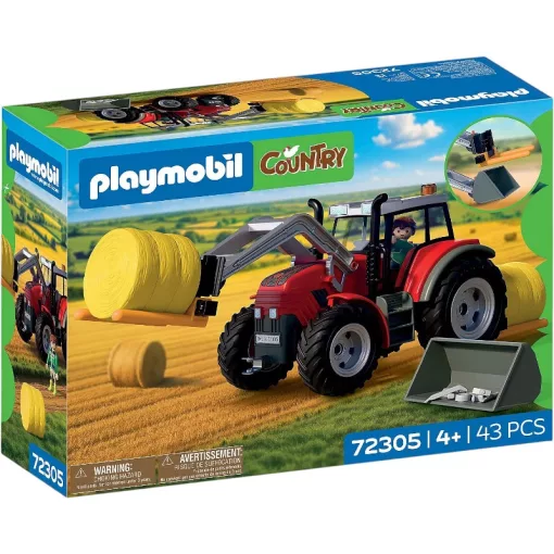 PLAYMOBIL 72305 Nagy traktor szénabálákkal