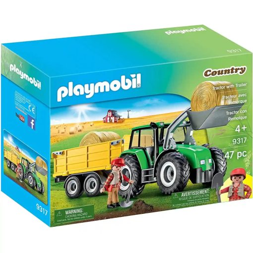 Playmobil 9317 Traktor utánfutóval