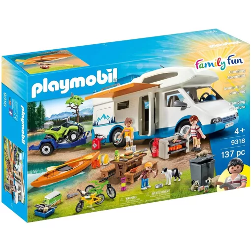 Playmobil 9318 Családi lakóautó quaddal