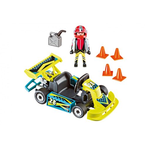 Playmobil 9322 Gokart versenyző hordozható táskában