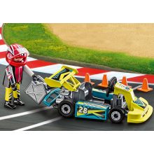 Playmobil 9322 Gokart versenyző hordozható táskában