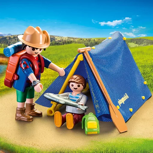 Playmobil 9323 Hordozható kempingezős szett csónakkal