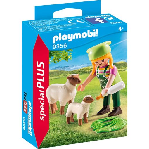 Playmobil 9356 Farmerlány bárányokkal
