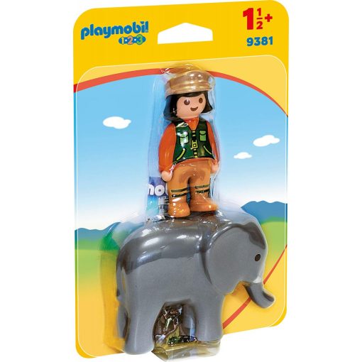 Playmobil 9381 1.2.3 Állatgondozó elefánttal