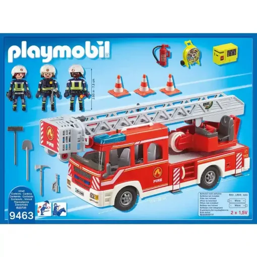 Playmobil 9463 Létrás tűzoltóautó (csomagolássérült-új)