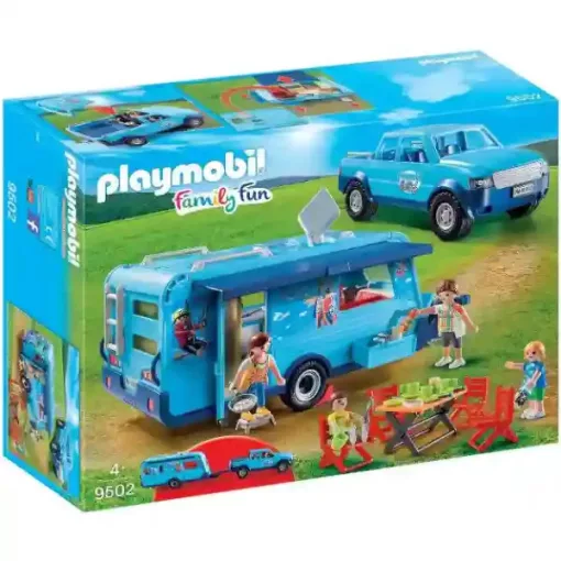 Playmobil 9502 Pick-up lakókocsival (csomagolássérült-új)