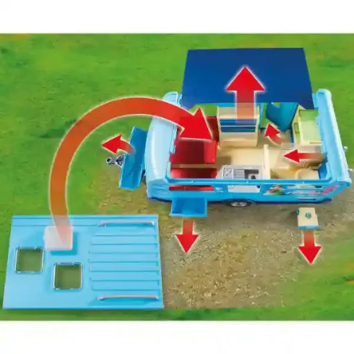 Playmobil 9502 Pick-up lakókocsival (csomagolássérült-új)