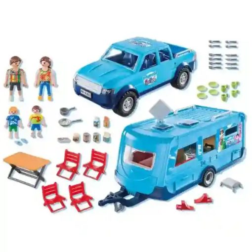 Playmobil 9502 Pick-up lakókocsival