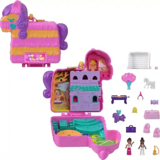 Polly Pocket lovas pinyáta parti játékkészlet