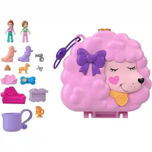 Polly Pocket pudli kutyakozmetika játékkészlet