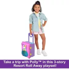 Polly Pocket Pollyville wellness szálloda hordozható bőröndben játékkészlet