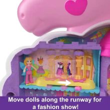Polly Pocket szivárványos unikornis szépségszalon játékkészlet
