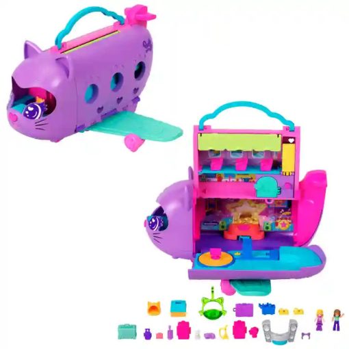 Polly Pocket cicás repülőgép játékkészlet