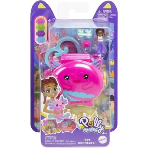 Polly Pocket Pet Connects axolotl játékkészlet