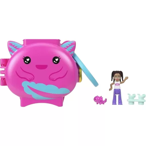 Polly Pocket Pet Connects axolotl játékkészlet