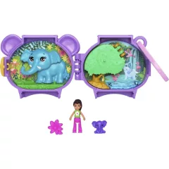 Polly Pocket Pet Connects elefánt játékkészlet