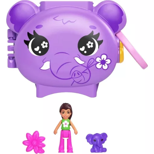 Polly Pocket Pet Connects elefánt játékkészlet