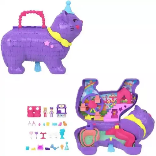 Polly Pocket cicaparti pinyáta játékkészlet