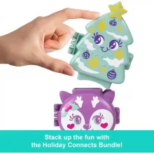 Polly Pocket Holiday Connects karácsonyfa és rénszarvas ünnepi készletek
