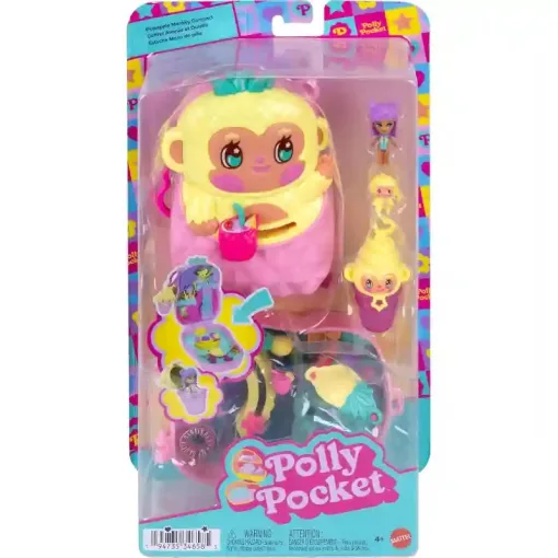 Polly Pocket ananászos majom játékkészlet