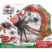 Robo Alive - Robot óriás madárpók, kígyó és fekete özvegy pók készlet