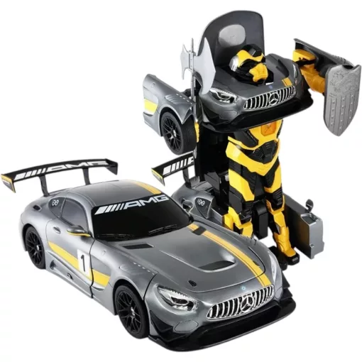 Rastar Mercedes-AMG GT3 RC távirányítós autó átalakuló robot akciófigura 32cm