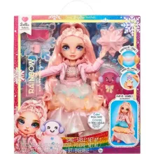 Rainbow High Winter Wonderland - Bella Parker rózsaszín divatbaba kiegészítőkkel