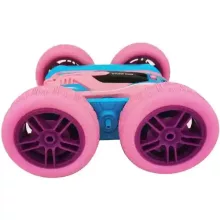 RC Spin N' Stunt kétoldalas távirányítós autó fénnyel - rózsaszín