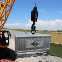 Távirányítós RC interaktív önjáró lánctalpas daru 52cm