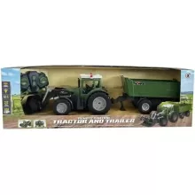 Távirányítós RC traktor utánfutóval 50cm