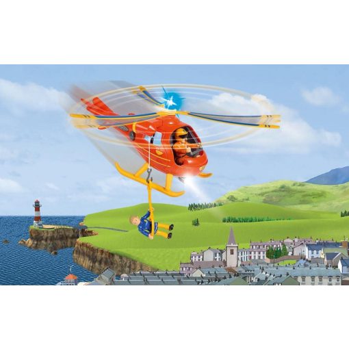 Sam a tűzoltó - Wallaby mentőhelikopter Tom figurával (csomagolássérült)