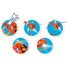 Sam a tűzoltó - Wallaby mentőhelikopter Tom figurával (csomagolássérült)