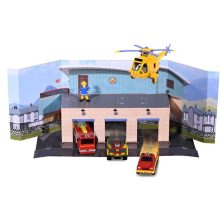 Dickie Toys Sam, a tűzoltó - Mentőcsapat készlet garázzsal és Sam figurával (203093007038)