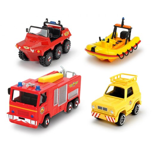 Sam a tűzoltó - Fém mentő járművek (Jupiter, Neptun, Hydrus, 4x4 terepjáró)