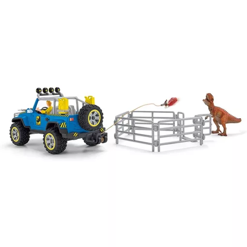 Schleich 41464 Terepjáró Giganotosaurus dinóval és ketreccel