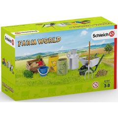   Schleich 42301 Takarmány- és ápoló készlet a farm állatainak