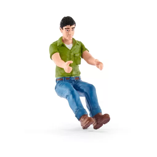 Schleich 42346 Terepjáró lószállítóval és Fríz lóval