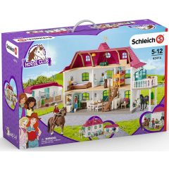 Schleich 42416 Lakóház istállóval és lovakkal