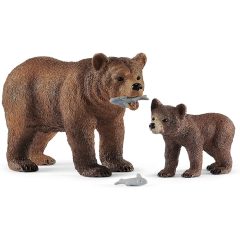 Schleich 42473 Grizzly medvecsalád