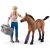   Schleich 42486 Állatorvosi látogatás a Quarter horse kancánál és csikójánál