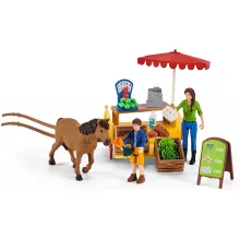 Schleich 42528 Mobil lovas stand Dartmoor pónival