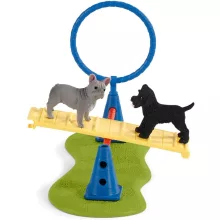 Schleich 42536 Kutyafuttató francia bulldoggal és törpe schnauzerrel