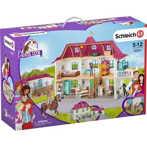 Schleich 42551 Lakóház istállóval és lovakkal