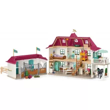 Schleich 42551 Lakóház istállóval és lovakkal