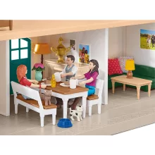 Schleich 42551 Lakóház istállóval és lovakkal