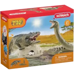 Schleich 42559 Anakonda és aligátor csatája