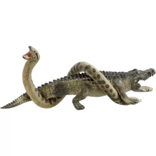 Schleich 42559 Anakonda és aligátor csatája