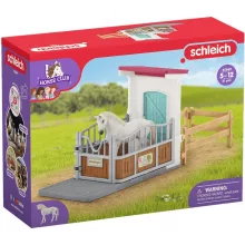 Schleich 42569 Istálló Angol telivér csődörrel