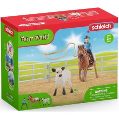 Schleich 42577 Lovas cowgirl lasszóval